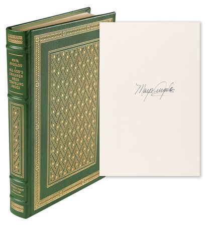 Lot #437 Maya Angelou Signed Book - All God's Children Need Traveling Shoes - Image 1