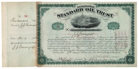 Lot #230 John D. Rockefeller, Henry Flagler, and Jabez A. Bostwick Document Signed - Image 1