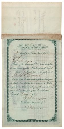 Lot #230 John D. Rockefeller, Henry Flagler, and Jabez A. Bostwick Document Signed - Image 2