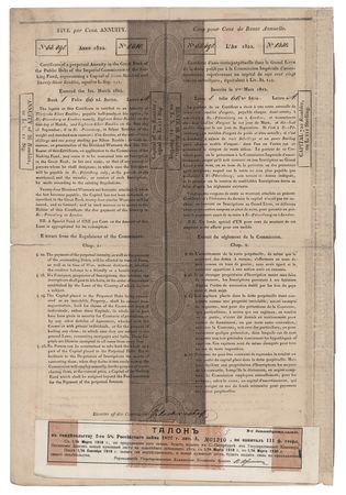 Lot #306 Nathan Mayer Rothschild Document Signed - Image 2