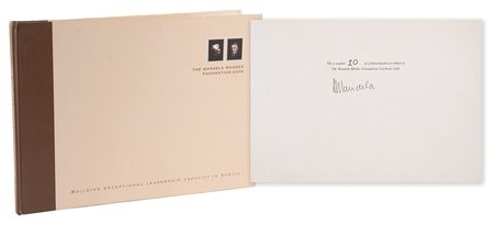 Lot #287 Nelson Mandela Signed Limited Edition Book - The Mandela Rhodes Foundation Yearbook 2006 - Image 1