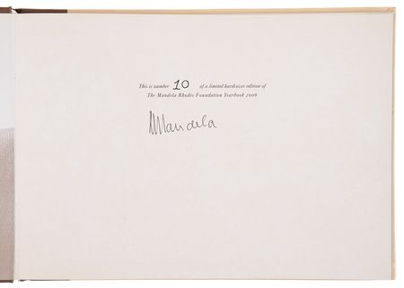 Lot #287 Nelson Mandela Signed Limited Edition Book - The Mandela Rhodes Foundation Yearbook 2006 - Image 4