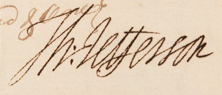 Lot #6 Thomas Jefferson Signature as President - Image 2