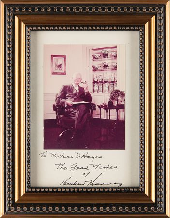 Lot #139 Herbert Hoover Signed Photograph - Image 2