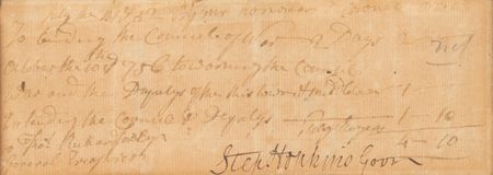 Lot #272 Stephen Hopkins Document Signed as the Colonial Governor of Rhode Island - Image 2