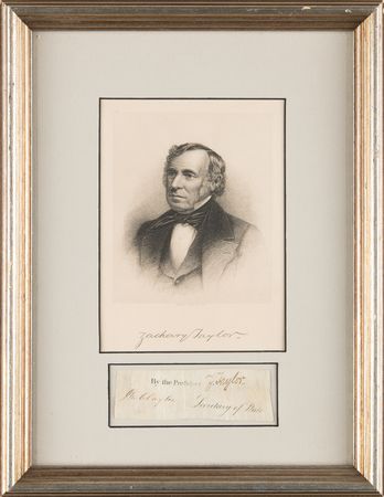 Lot #186 Zachary Taylor Signature as President - Image 1