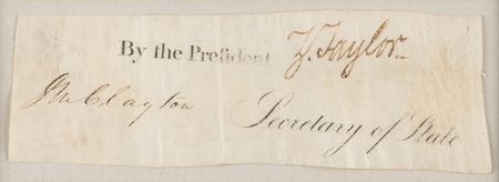 Lot #186 Zachary Taylor Signature as President - Image 2