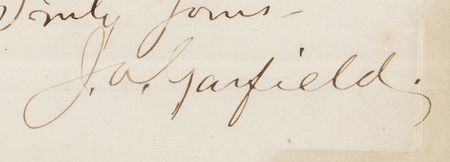 Lot #117 James A. Garfield Autograph Letter Signed as an Ohio Congressman - Image 3