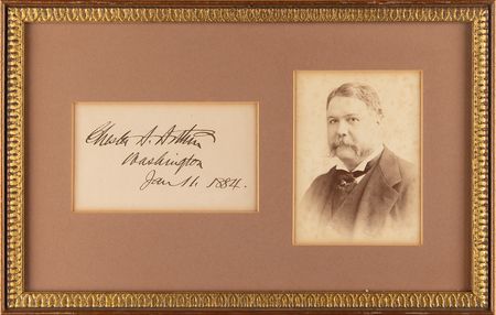 Lot #69 Chester A. Arthur Signature as President - Image 1