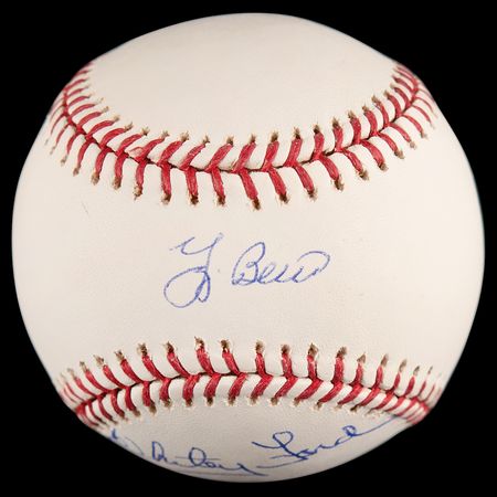 Lot #520 Yogi Berra and Whitey Ford Signed Baseball - Image 1