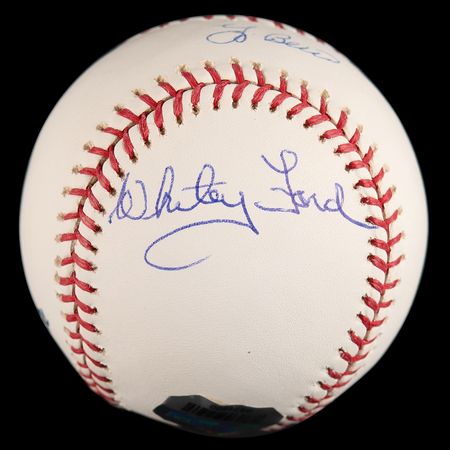 Lot #520 Yogi Berra and Whitey Ford Signed Baseball - Image 2