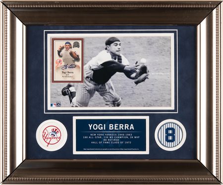Lot #518 Yogi Berra Signed Baseball Card - Image 1