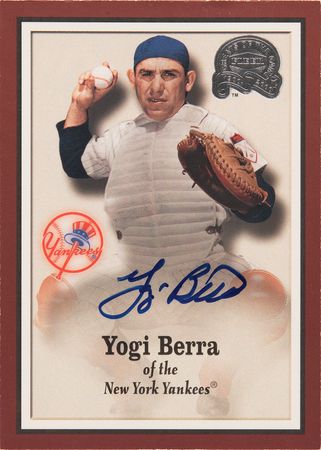 Lot #518 Yogi Berra Signed Baseball Card - Image 2