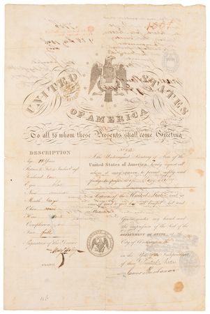 Lot #71 James Buchanan Document Signed as Secretary of State - Image 1