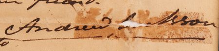 Lot #14 Andrew Jackson Autograph Letter Signed on the Missouri Compromise - Image 4