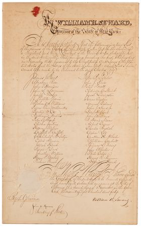 Lot #20 William Henry Harrison and John Tyler (3) New York Electoral College Certification Documents - Image 4