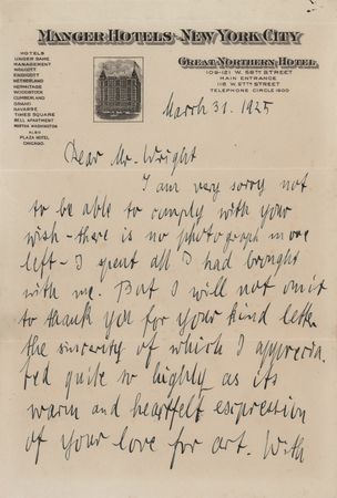 Lot #768 Bruno Walter (3) Signed Items - Musical Quote, Photograph, and Handwritten Letter - Image 2