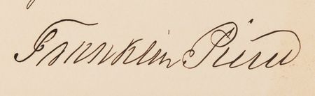 Lot #164 Franklin Pierce Document Signed as President - Image 2
