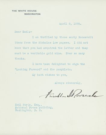 Lot #175 Franklin D. Roosevelt Typed Letter Signed as President - Image 2