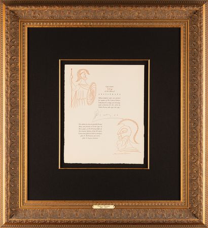 Lot #403 Pablo Picasso Signed Limitation Page from Lysistrata (Ltd. Ed. 772/1500) - Image 2