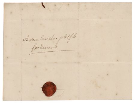 Lot #216 King Louis XV Autograph Letter Signed to His Favorite Grandson, Ferdinand I - Image 2