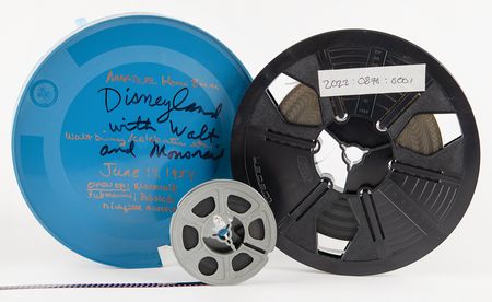 Lot #415 Walt Disney (2) Early Film Reels of Disneyland (1957-1959) with Footage of Disney, Richard Nixon, and the Opening of the Disneyland Monorail - Image 1