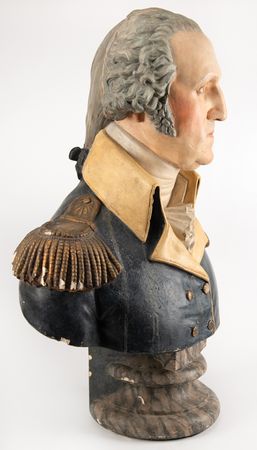 Lot #202 George Washington Large Plaster Bust by P. P. Caproni & Brother - Image 2