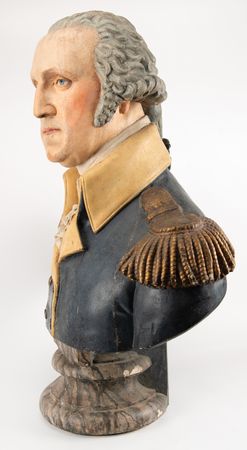 Lot #202 George Washington Large Plaster Bust by P. P. Caproni & Brother - Image 4