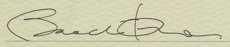Lot #62 Barack Obama Signed Check - PSA GEM MT 10 - Image 2