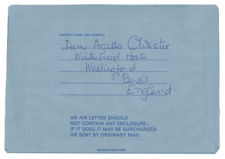 Lot #448 Agatha Christie Autograph Letter Signed - Image 2