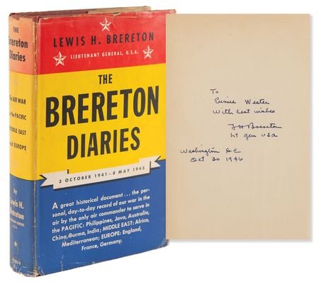 Lot #343 Lewis H. Brereton Signed Book - The Brereton Diaries - Image 1
