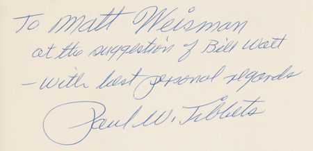Lot #348 Enola Gay: Paul Tibbets Signed Book - The Tibbets Story - Image 2