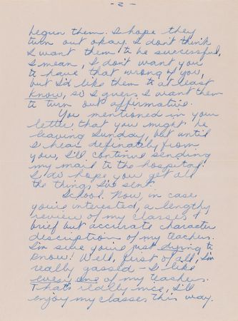 Lot #689 Janis Joplin Early Autograph Letter Signed on Her Latest Art Project - 