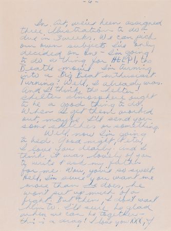Lot #689 Janis Joplin Early Autograph Letter Signed on Her Latest Art Project - 