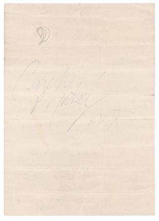 Lot #740 George Michael Signed Menu from Langan's Brasserie - Image 3