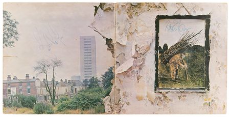 Lot #691 Led Zeppelin: Robert Plant and John Paul Jones Signed Album - Led Zeppelin IV - Image 1