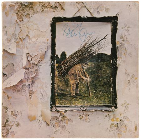 Lot #691 Led Zeppelin: Robert Plant and John Paul Jones Signed Album - Led Zeppelin IV - Image 2