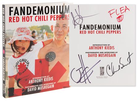Lot #709 Red Hot Chili Peppers Signed Book - Fandemonium - Image 1