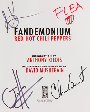 Lot #709 Red Hot Chili Peppers Signed Book - Fandemonium - Image 2