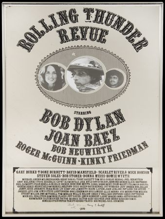 Lot #552 Bob Dylan: Rolling Thunder Revue Mirror -