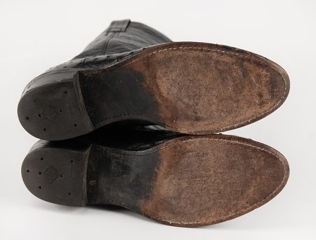 Lot #556 Bob Neuwirth's Ostrich Cowboy Boots by Larry Mahan of Nocona - Image 4