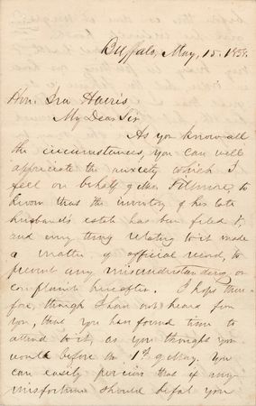 Lot #106 Millard Fillmore Autograph Letter Signed: 
