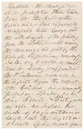 Lot #28 Franklin Pierce Autograph Letter Signed to His Former White House Secretary, Referring to Nathaniel Hawthorne and Jefferson Davis - Image 11
