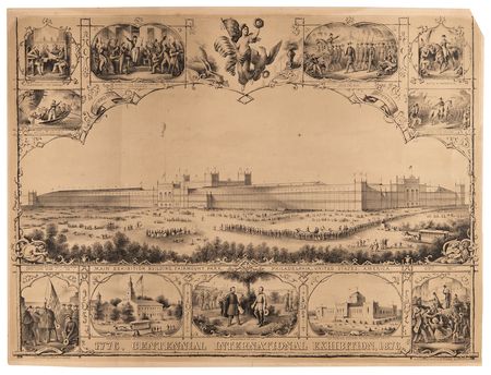 Lot #296 Philadelphia 1876 Centennial Exposition (3) Oversized Prints - Image 2