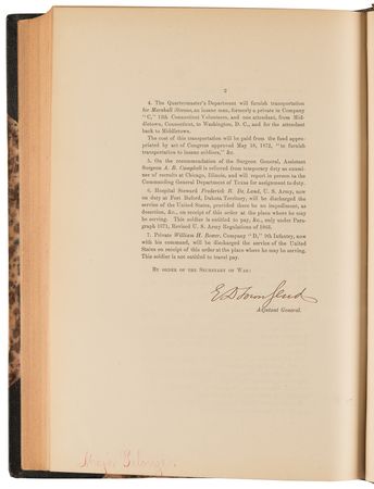 Lot #338 Indian Wars-Era War Department and Army Special Orders (c. 1872-1880) - Image 4