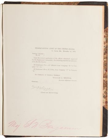 Lot #338 Indian Wars-Era War Department and Army Special Orders (c. 1872-1880) - Image 5