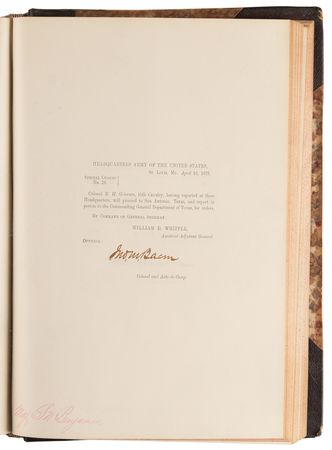 Lot #338 Indian Wars-Era War Department and Army Special Orders (c. 1872-1880) - Image 6