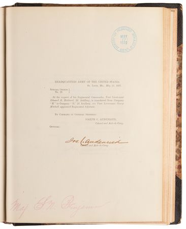 Lot #338 Indian Wars-Era War Department and Army Special Orders (c. 1872-1880) - Image 8