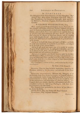 Lot #207 Journal of Congress: First Edition of the Proceedings of the First and Second Continental Congress (Sept. 5, 1774 to Jan. 1, 1776) - Image 7