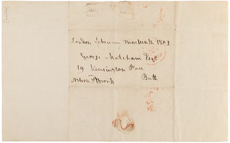 Lot #337 Horatio Nelson Autograph Free Frank Signed, with Letter on a Deep-Water Invention - Image 4